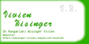 vivien wisinger business card